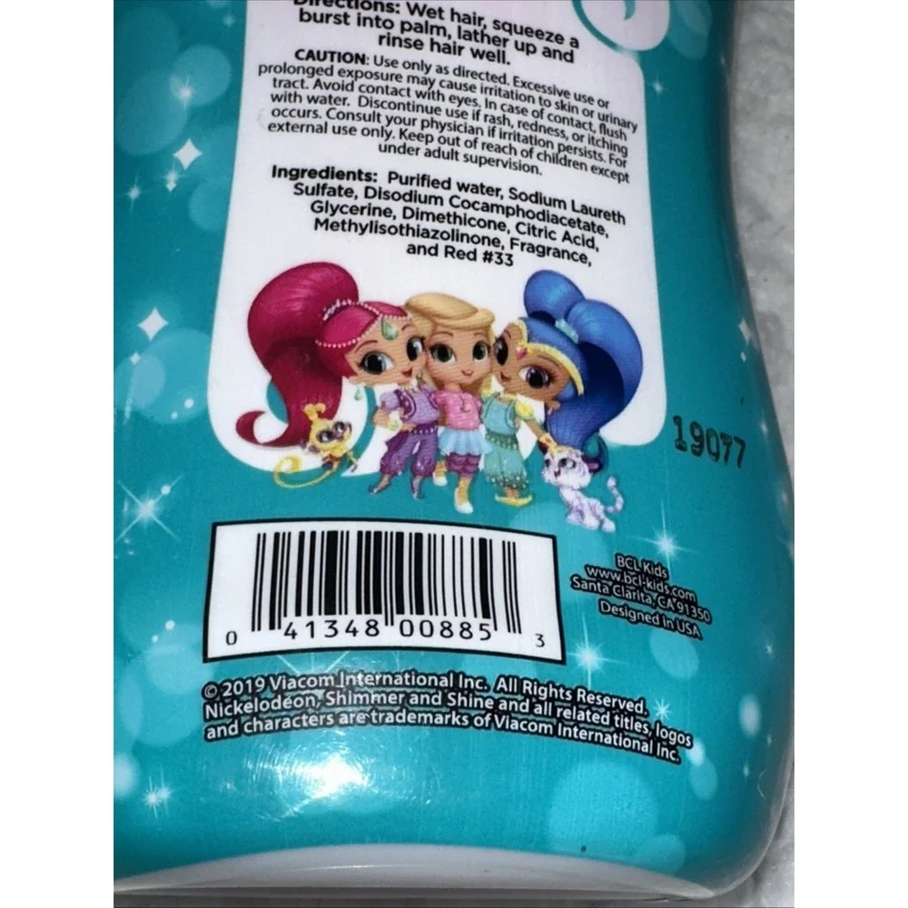 Nickelodeon Shimmer Shine 2 In 1 Shampoo Conditioner Strawberry Sparkle 8oz Kids